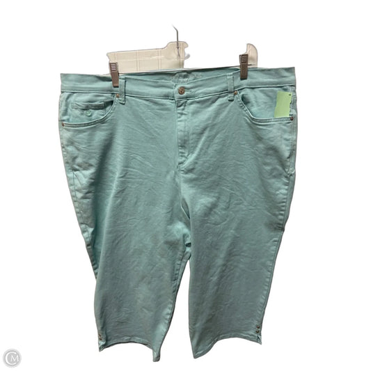 Capris By Gloria Vanderbilt In Blue, Size: 20