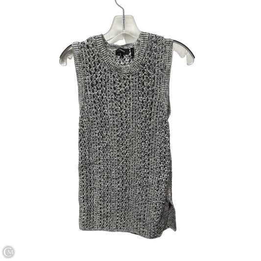 Top Sleeveless By Theory In Black & White, Size: S