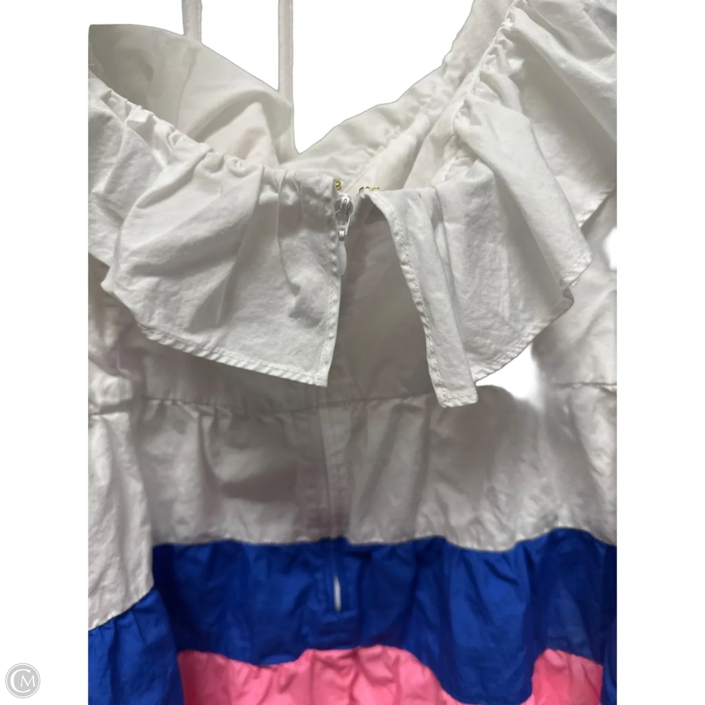 Top Sleeveless Designer By Lilly Pulitzer In Blue & Pink, Size: Xl