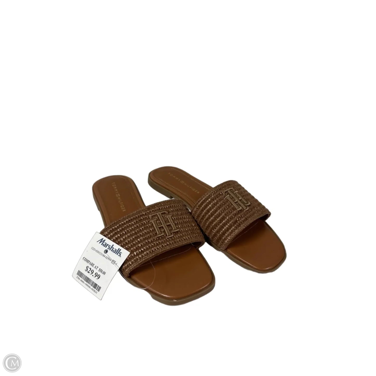 Sandals Flats By Tommy Hilfiger In Brown, Size: 6.5