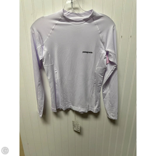 Athletic Top Long Sleeve Crewneck By Patagonia In Blue, Size: L