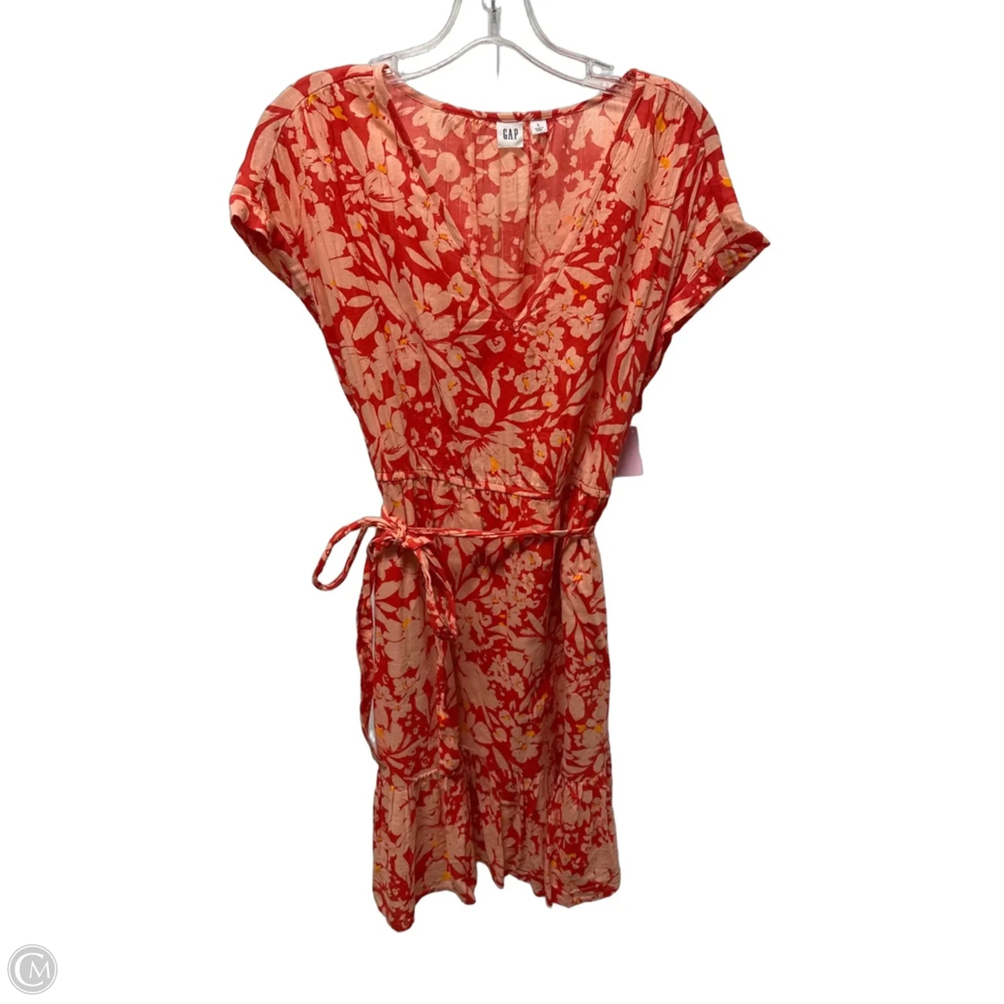 Dress Casual Midi By Gap In Red, Size: L