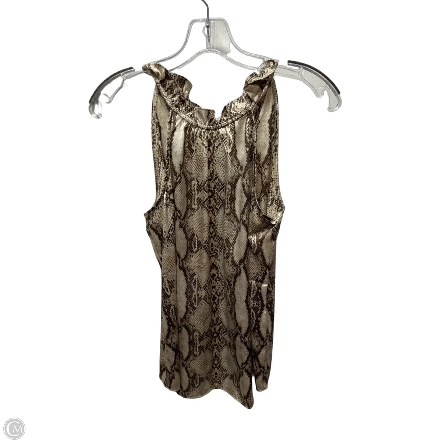 Top Sleeveless By White House Black Market In Snakeskin Print, Size: Xs