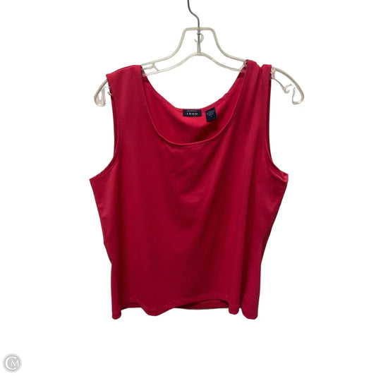 Top Sleeveless Basic By Izod In Pink, Size: L