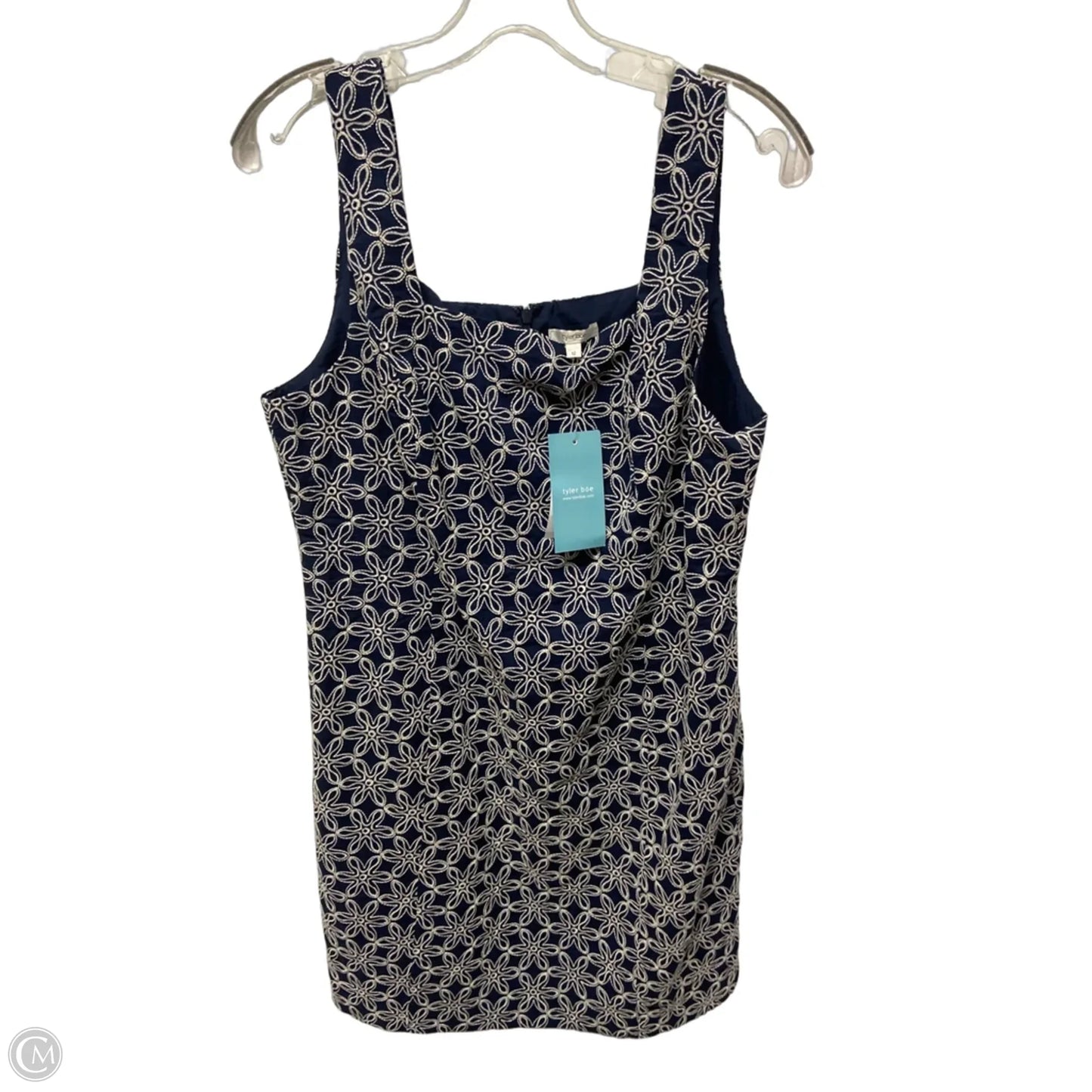 Dress Casual Short By Tyler Boe In Blue & White, Size: L
