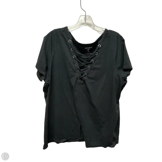 Top Short Sleeve Basic By Torrid In Black, Size: 2x