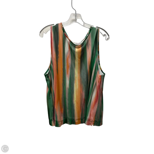 Top Sleeveless By Investments In Multi-colored, Size: 2x