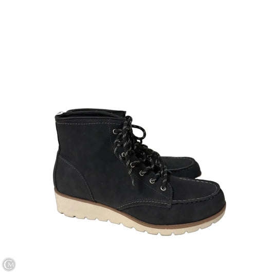 Boots Ankle Flats By St Johns Bay In Black, Size: 8