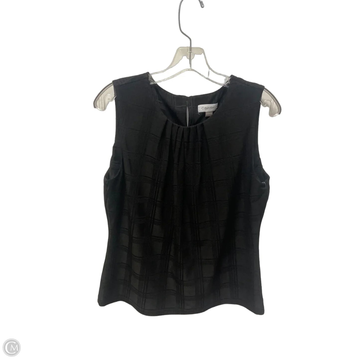 Top Sleeveless By Calvin Klein In Black, Size: L