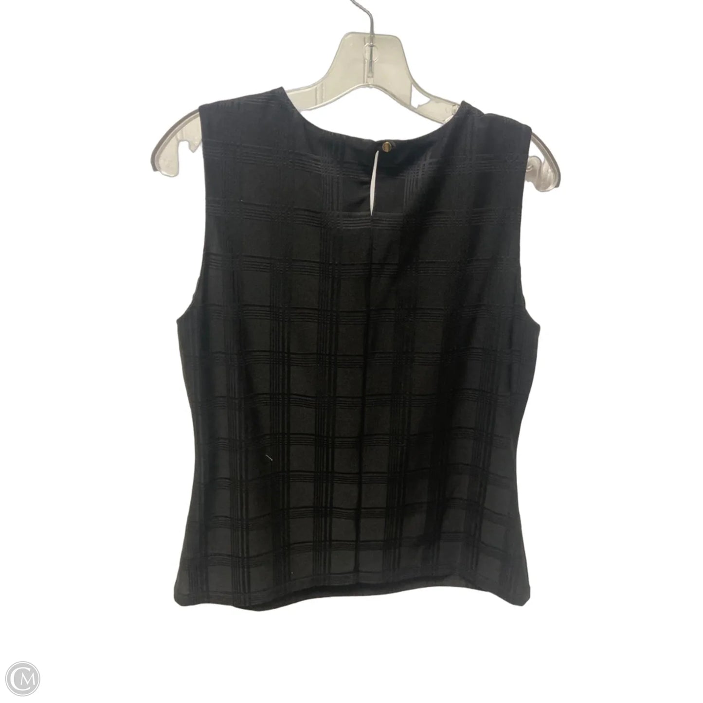 Top Sleeveless By Calvin Klein In Black, Size: L