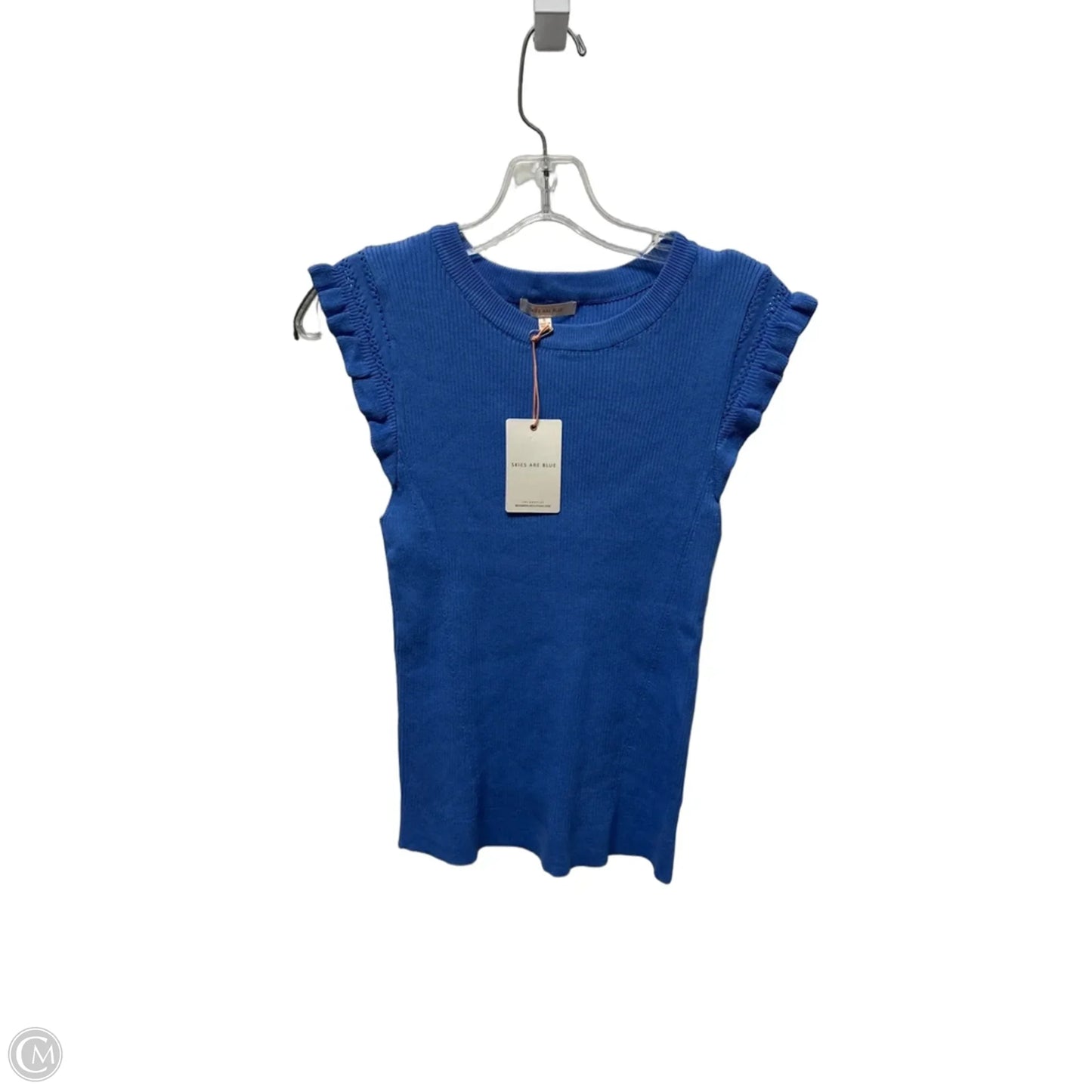 Top Sleeveless By Skies Are Blue In Blue, Size: S