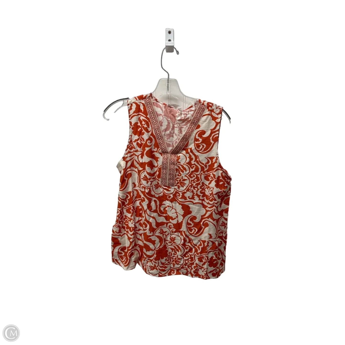 Top Sleeveless By Kaktus In Orange, Size: M