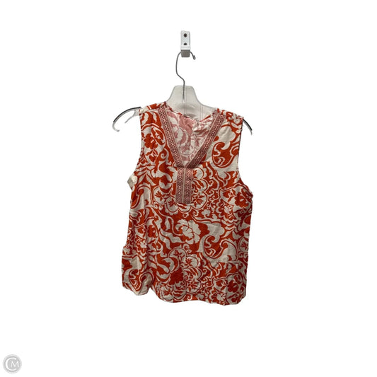 Top Sleeveless By Kaktus In Orange, Size: M