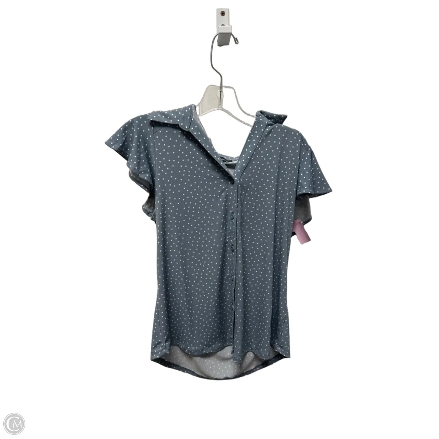 Top Short Sleeve By Adrianna Papell In Polkadot Pattern, Size: S