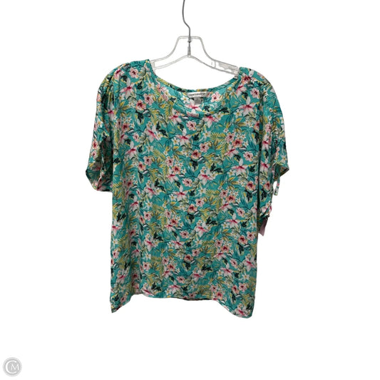 Top Short Sleeve Basic By Counterparts In Floral Print, Size: Xl