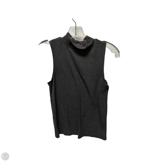 Top Sleeveless Basic By Clothes Mentor In Grey, Size: M