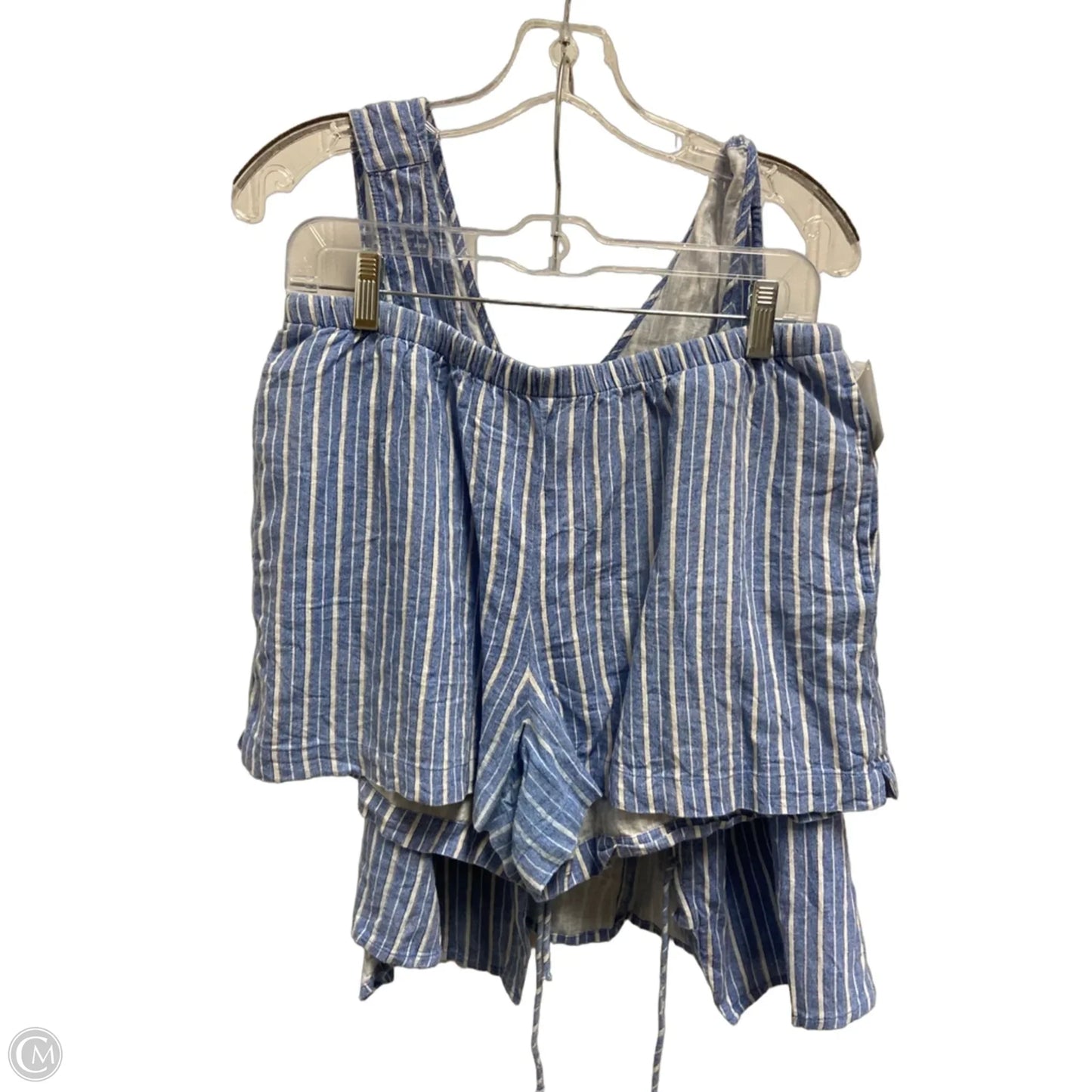 Shorts Set By Clothes Mentor In Striped Pattern, Size: M