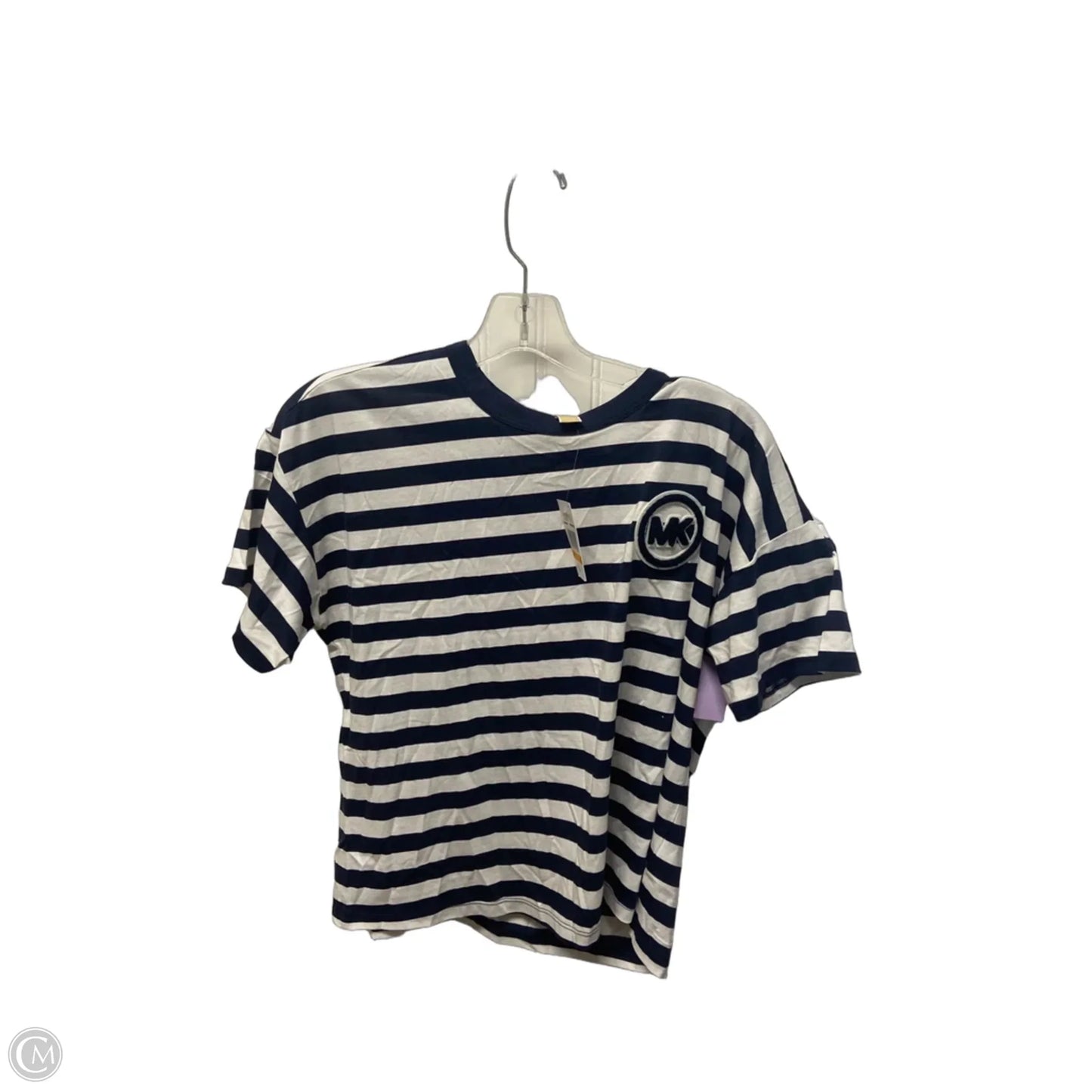 Top Short Sleeve Basic By Michael By Michael Kors In Striped Pattern, Size: Sp