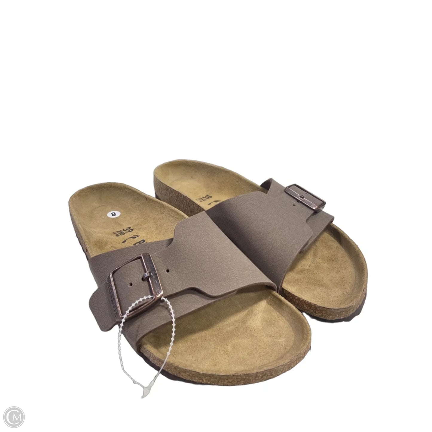 Sandals Flats By Birkenstock In Brown, Size: 8
