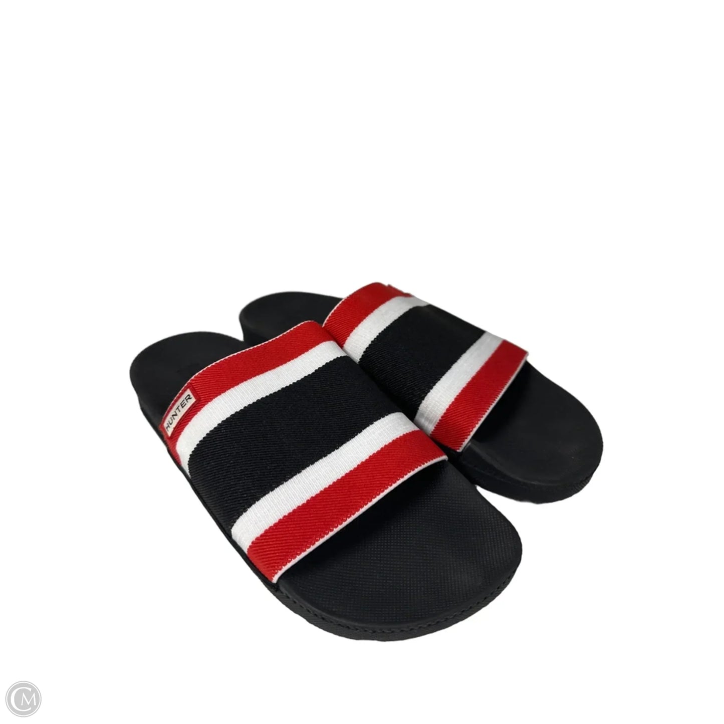 Sandals Flats By Hunter In Black & Red, Size: 7