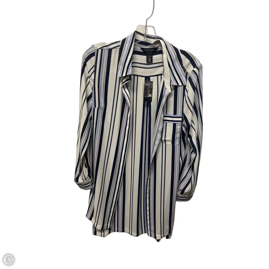 Dress Work By White House Black Market In Blue & White, Size: S