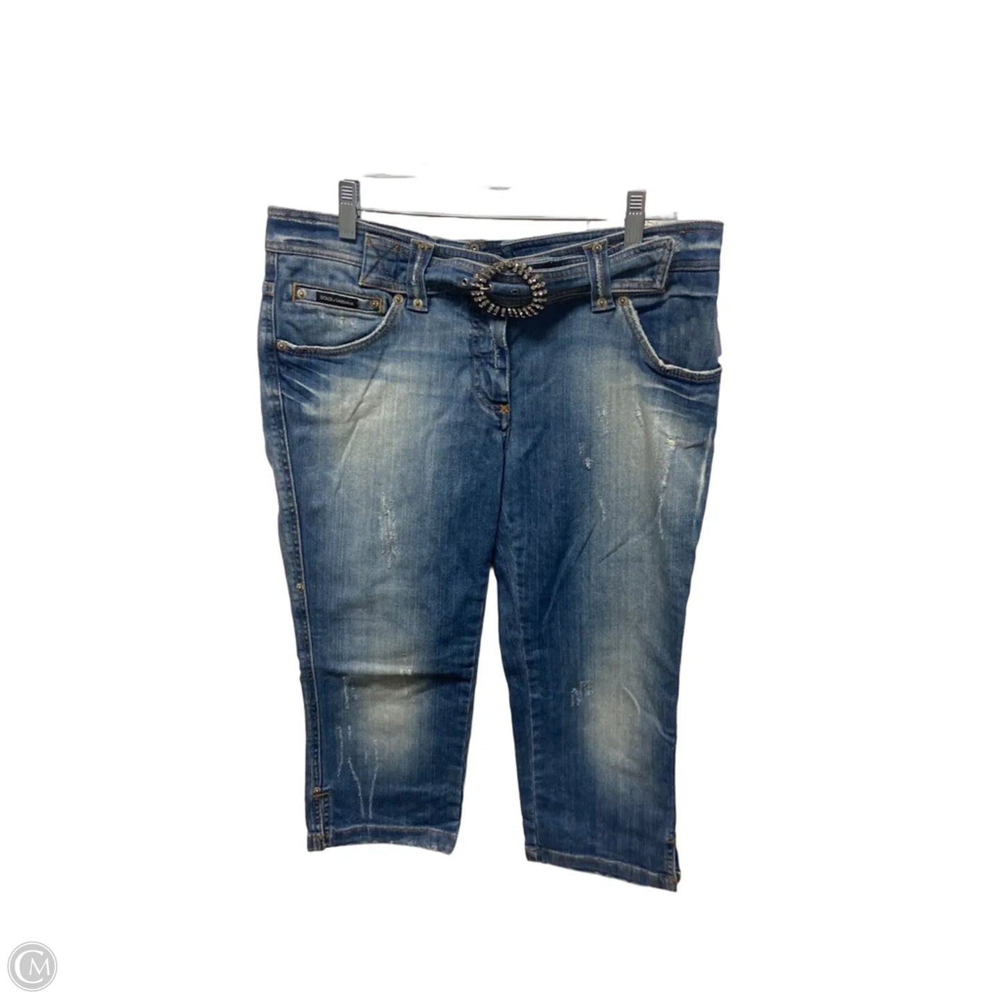 Jeans Luxury Designer By Dolce And Gabbana In Blue Denim, Size: 4
