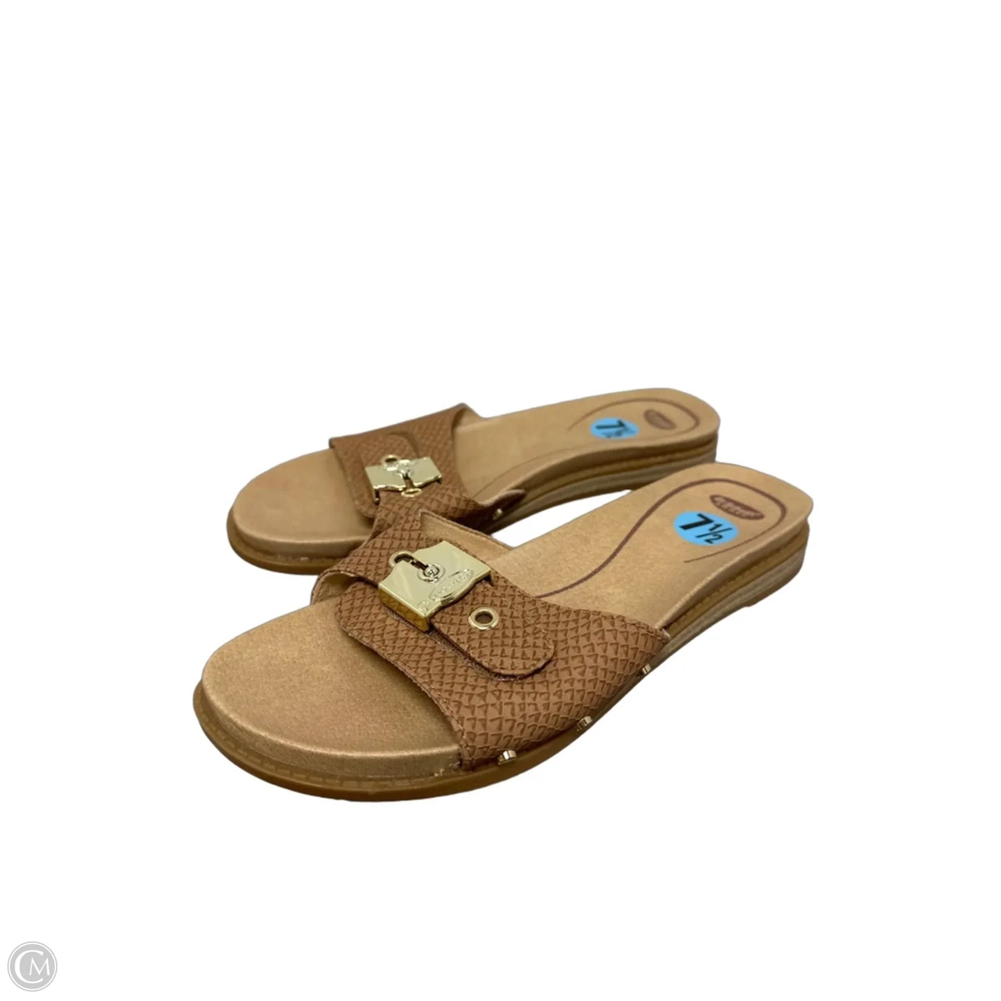 Sandals Flats By Dr Scholls In Tan, Size: 7.5