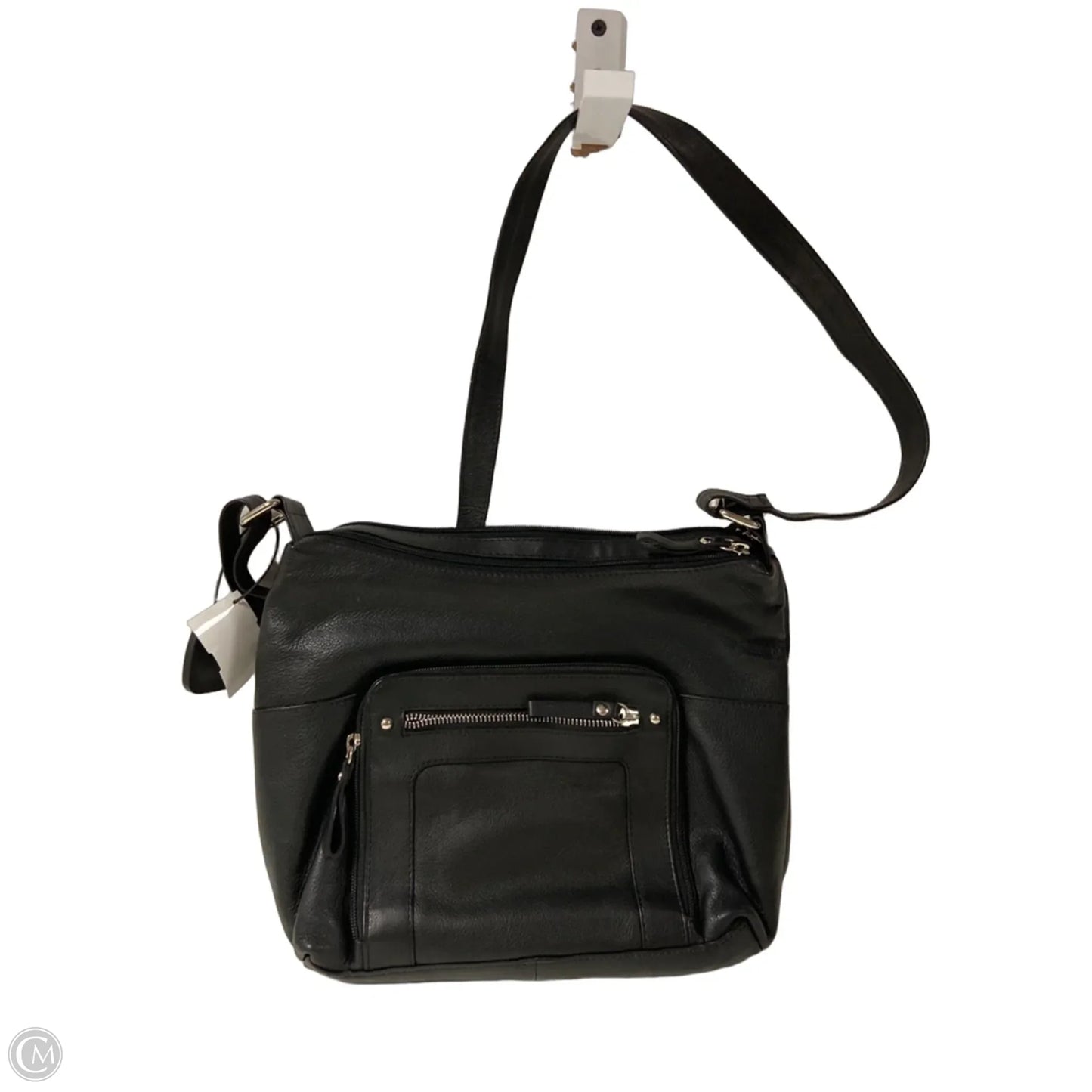 Handbag Leather By Clothes Mentor, Size: Medium