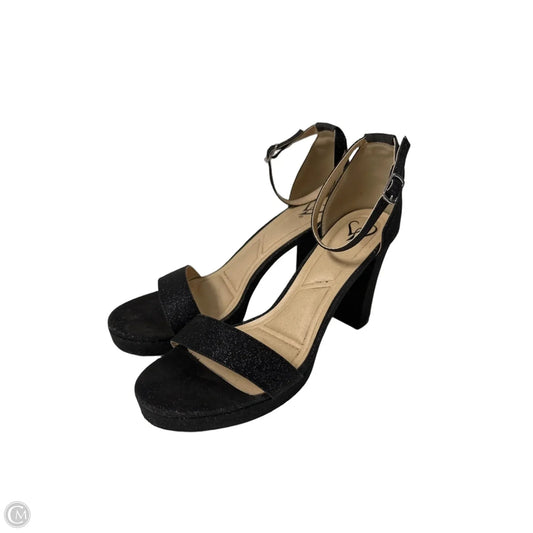 Sandals Heels Block By Windsor In Black, Size: 9
