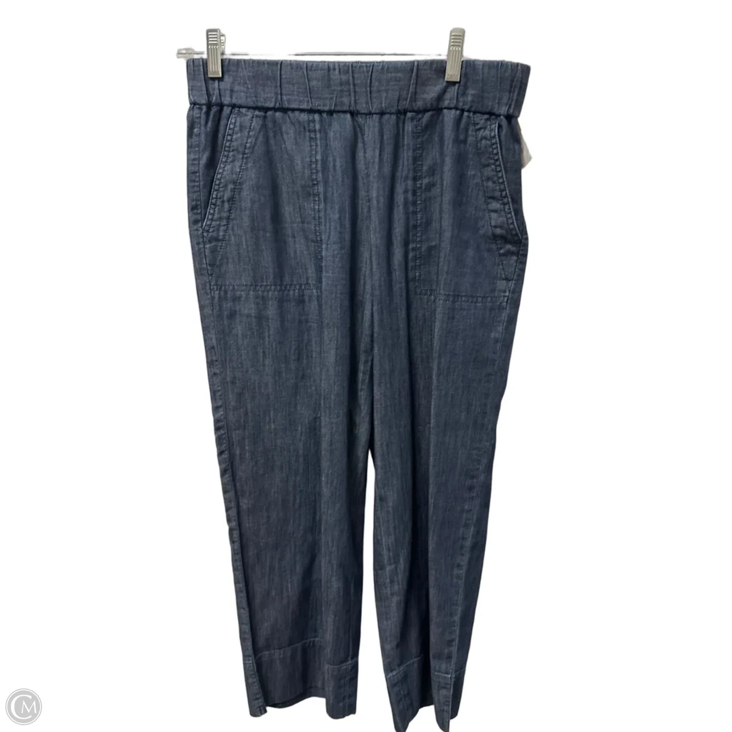 Pants Wide Leg By Talbots In Blue Denim, Size: 2