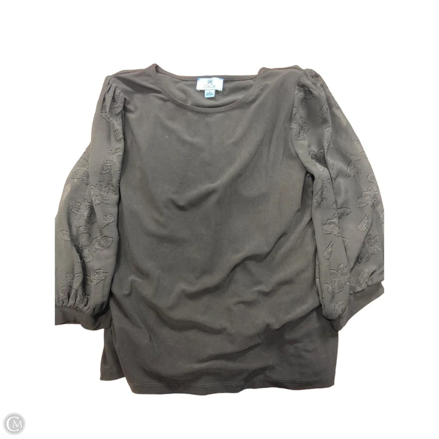Top Long Sleeve Basic By Cece In Black, Size: S