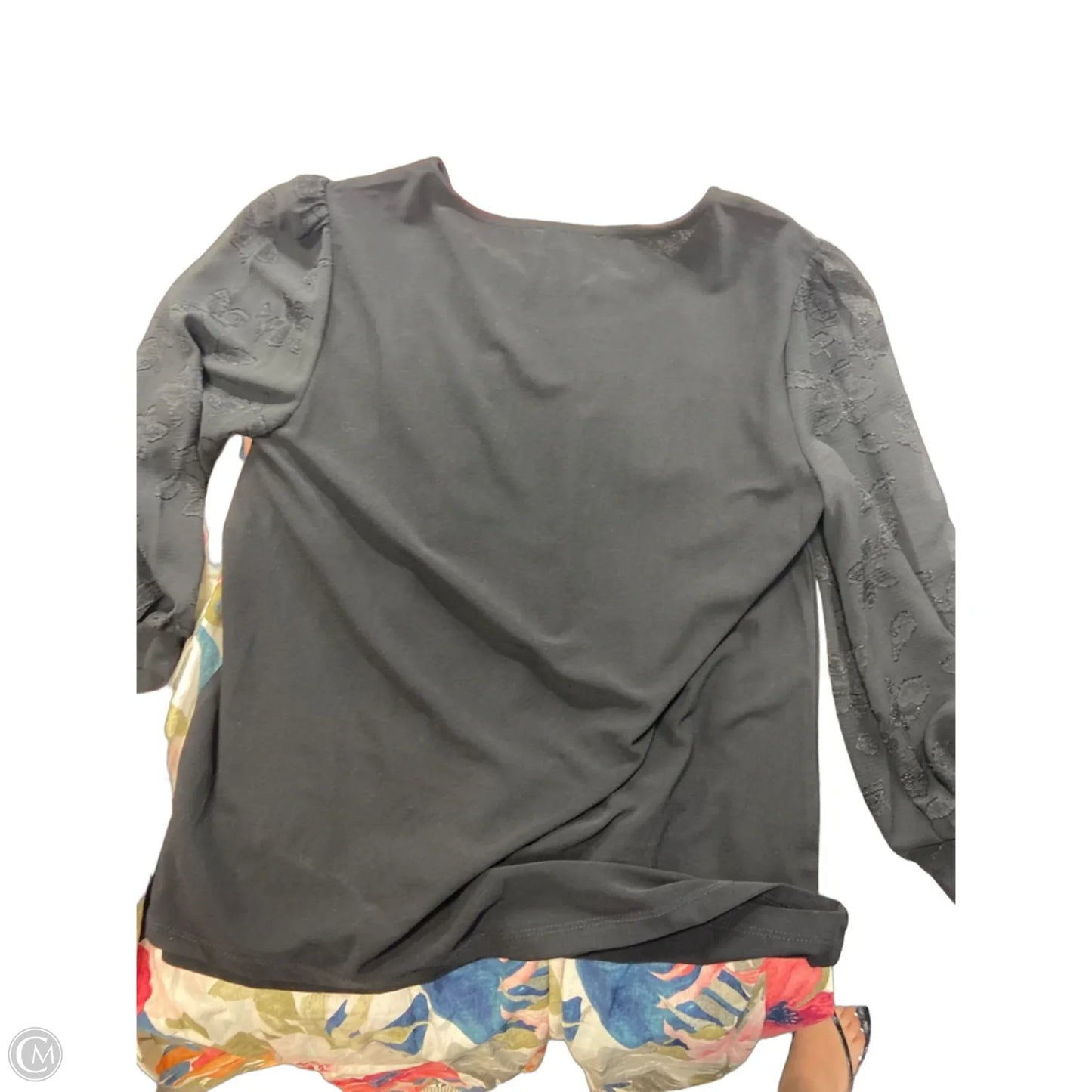 Top Long Sleeve Basic By Cece In Black, Size: S
