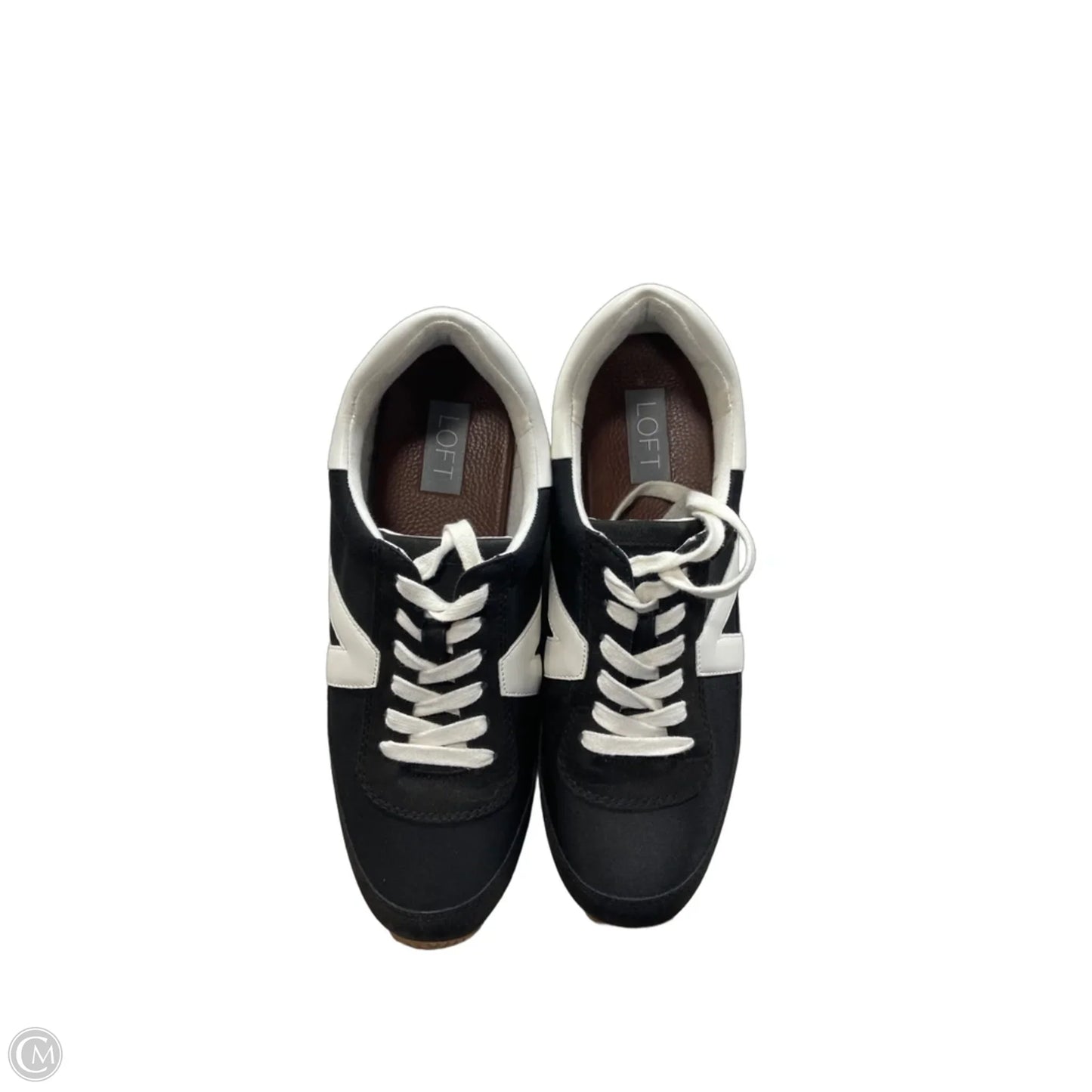 Shoes Sneakers By Loft In Black & White, Size: 10