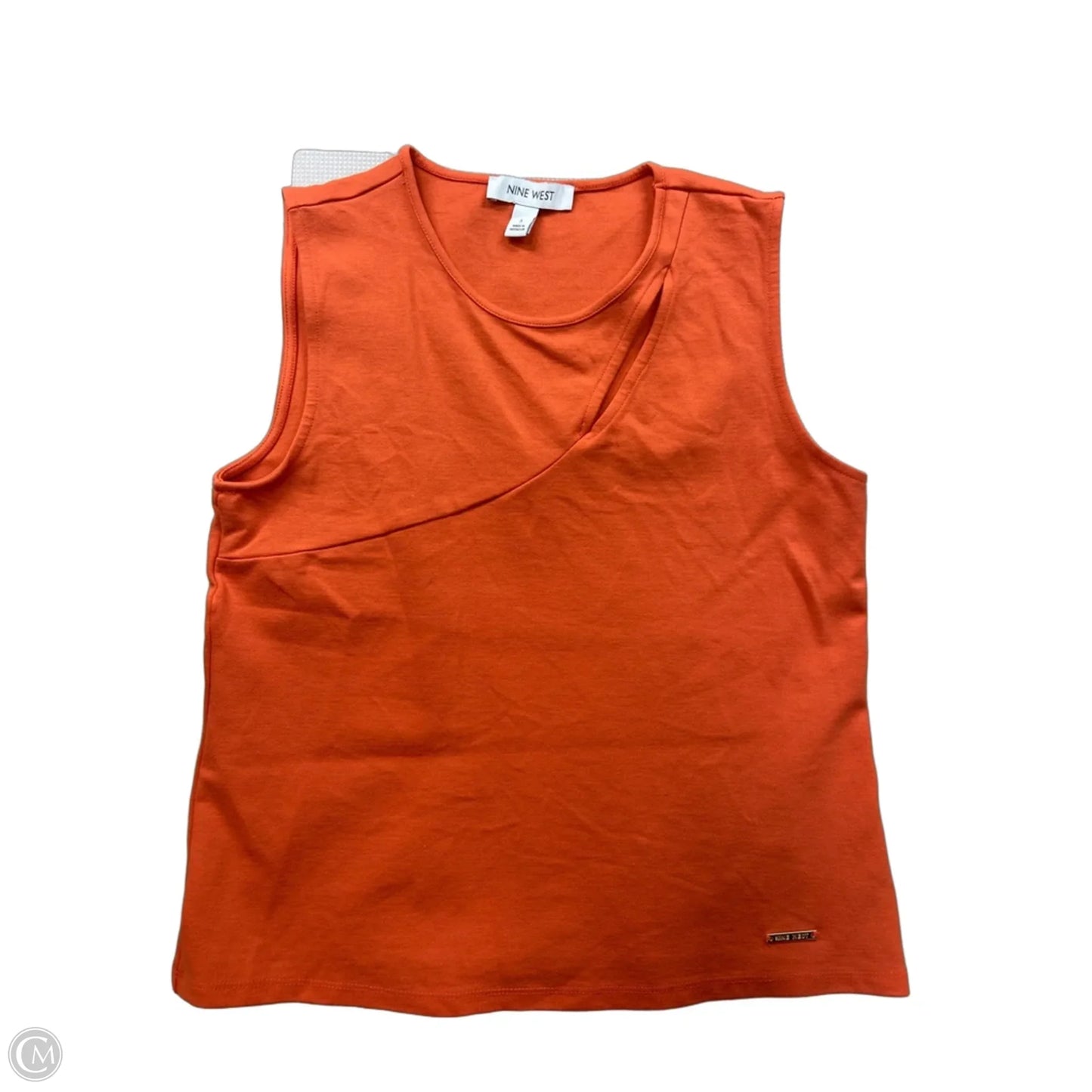 Top Sleeveless By Nine West In Orange, Size: S
