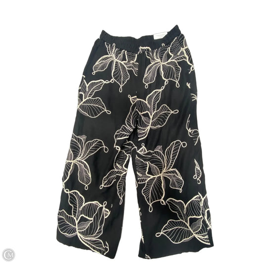 Pants Wide Leg By Chicos In Black & Cream, Size: 8