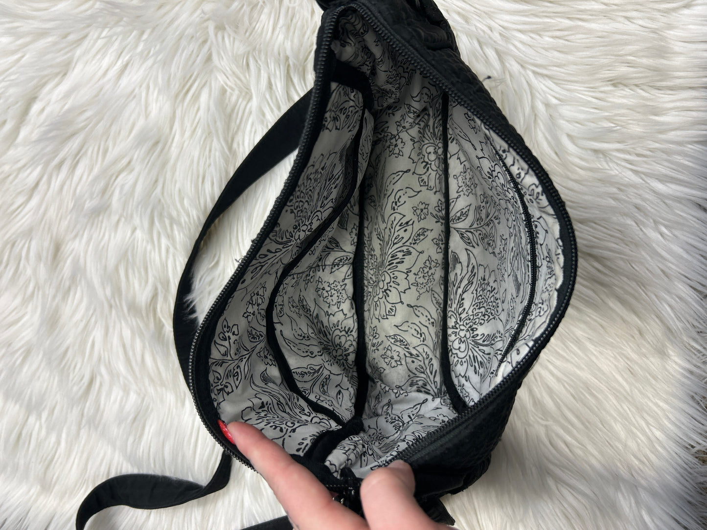 Handbag By Vera Bradley In Black, Size:Large