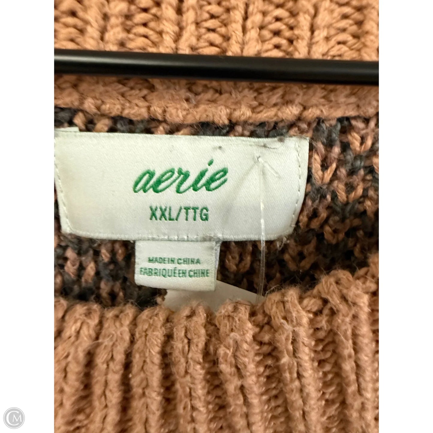 Sweater By Aerie In Black & Brown, Size: Xxl