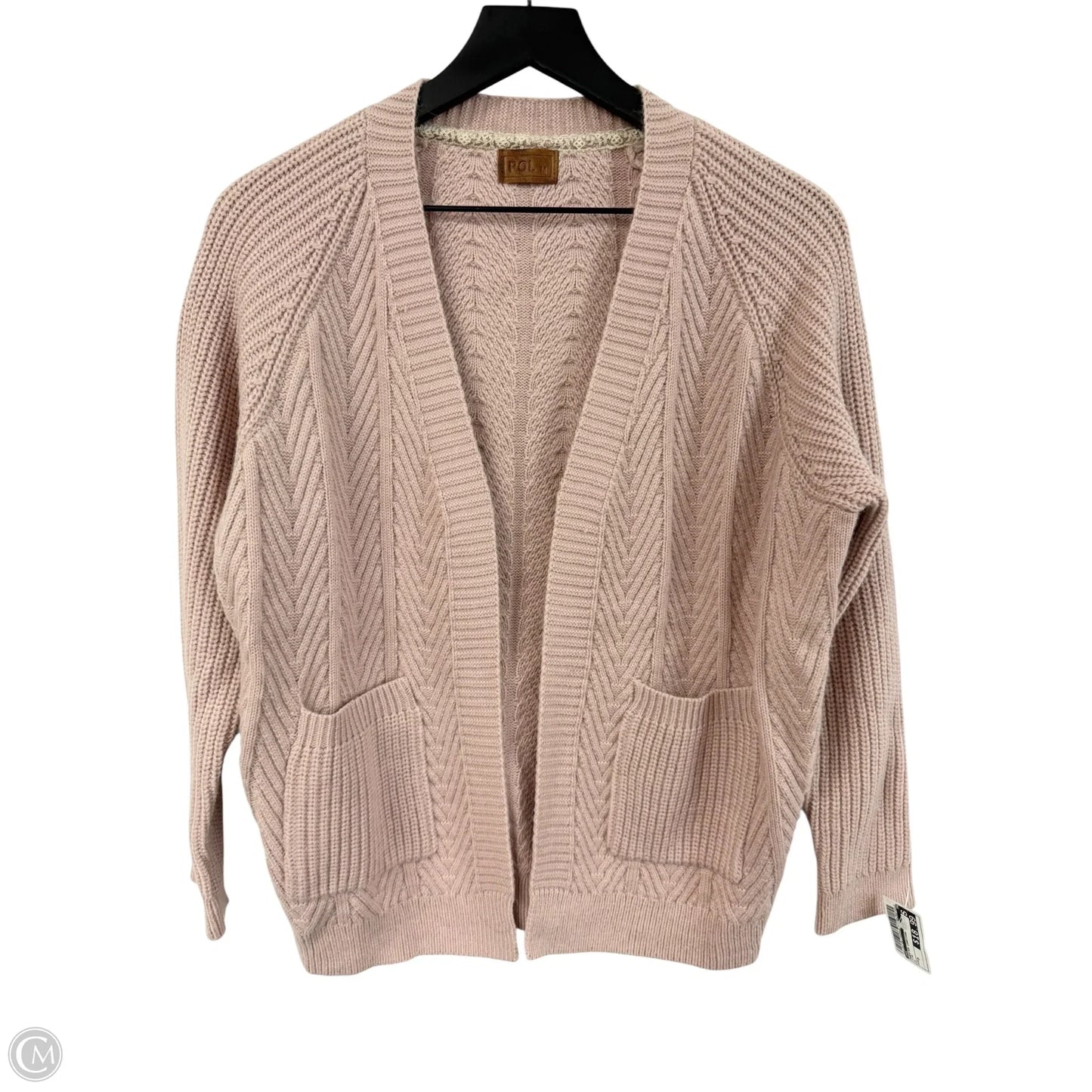 Sweater Cardigan By Pol In Pink, Size: M
