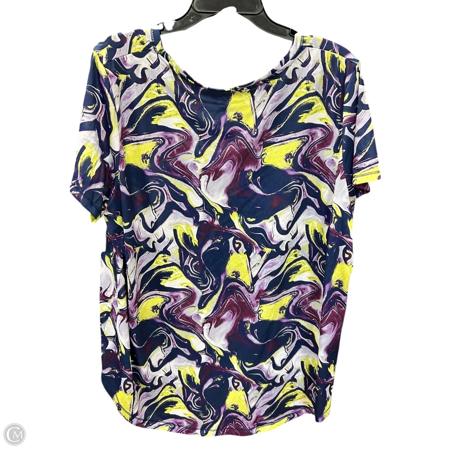 Athletic Top Short Sleeve By Clothes Mentor In Purple, Size: 2x