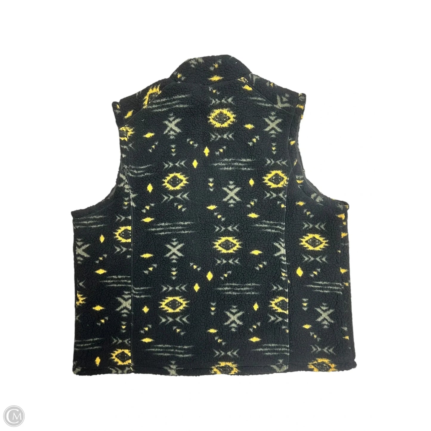 Vest Faux Fur & Sherpa By Harley Davidson In Black & Yellow, Size: 2x