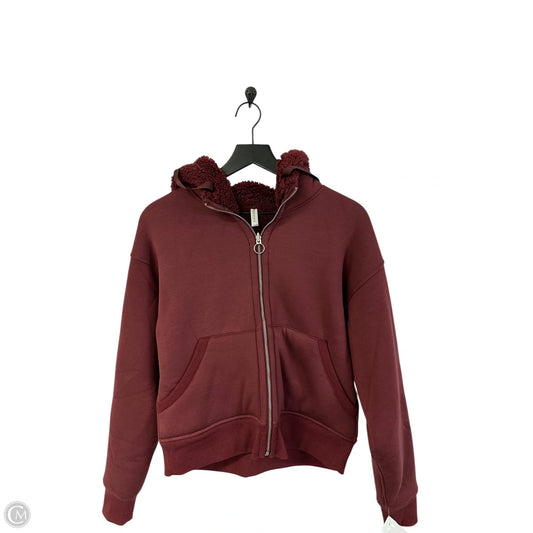 Sweatshirt Hoodie By Athleta In Red, Size: S