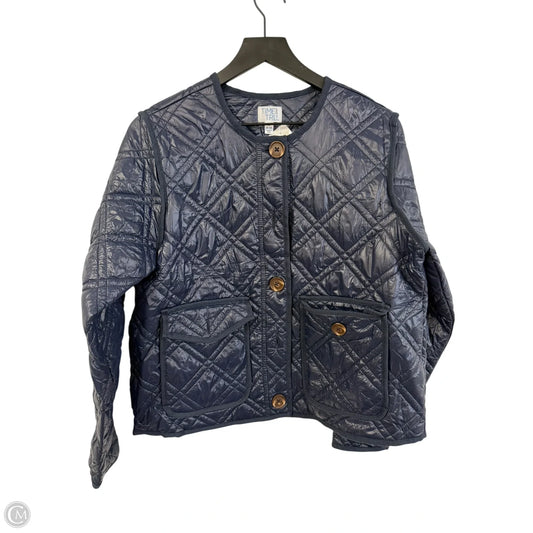 Jacket Puffer & Quilted By Time And Tru In Navy, Size: M