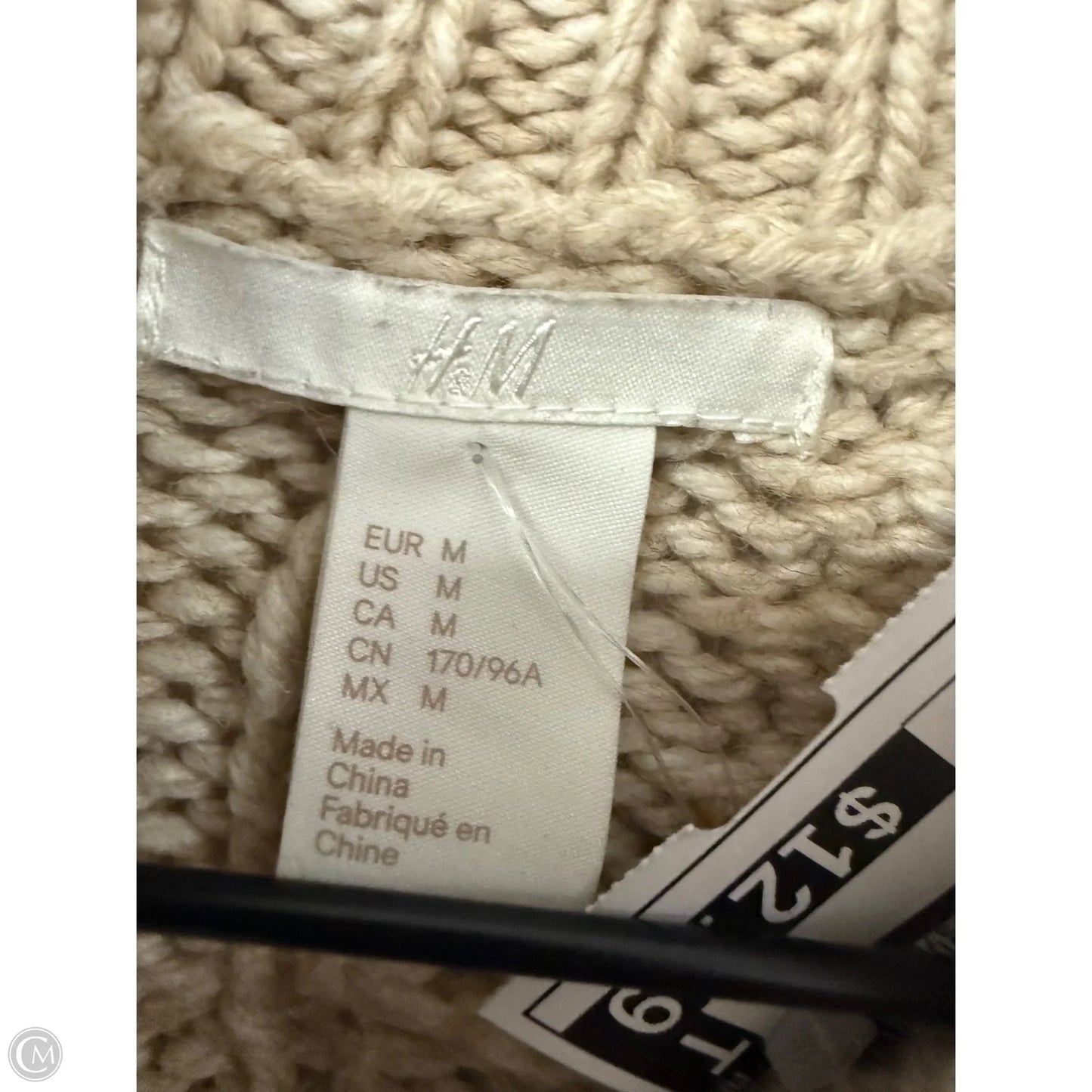 Sweater By H&m In Cream, Size: M