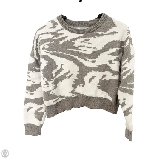 Sweater By William Rast In Grey & White, Size: L
