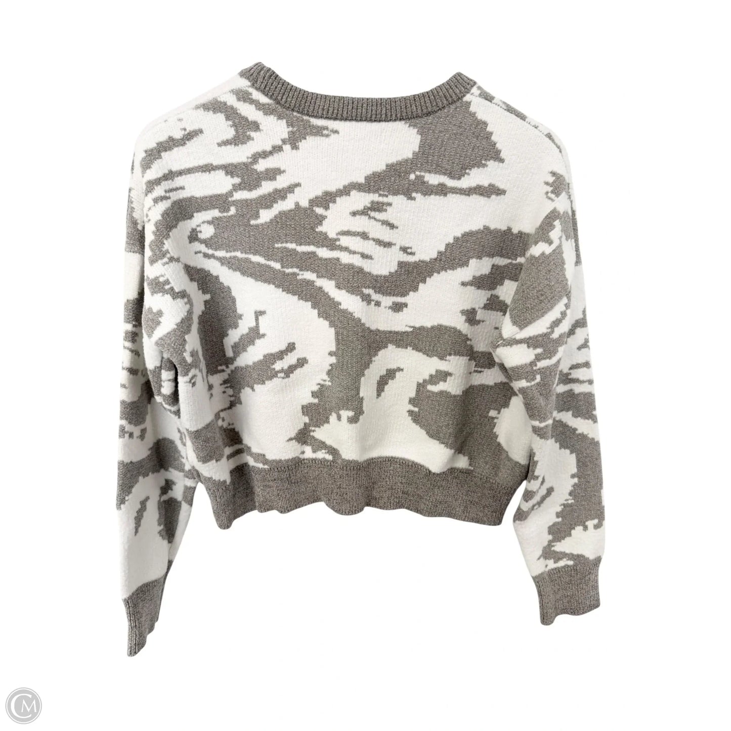 Sweater By William Rast In Grey & White, Size: L