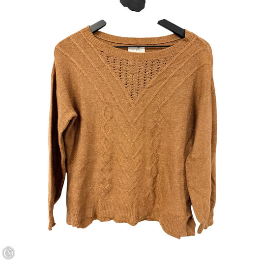 Sweater By Lucky Brand In Brown, Size: S
