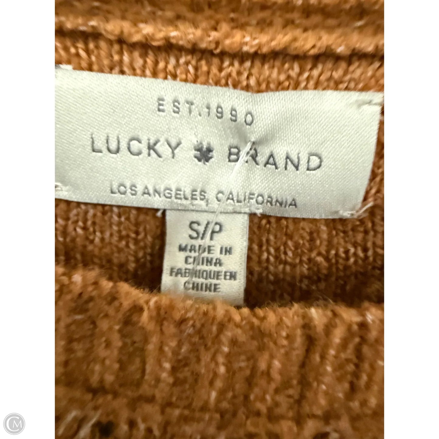 Sweater By Lucky Brand In Brown, Size: S