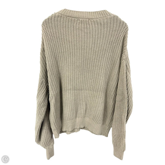 Sweater By Clothes Mentor In Tan, Size: M