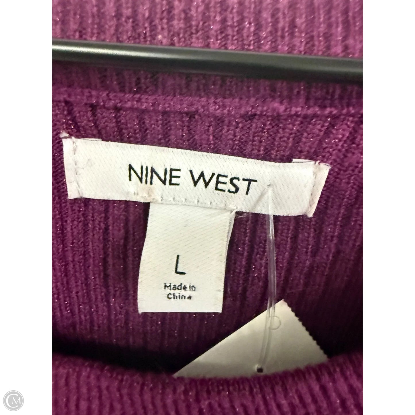 Sweater By Nine West In Purple, Size: L