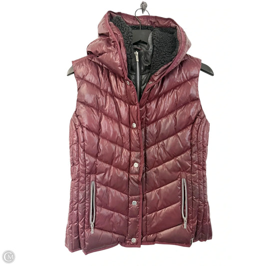 Vest Puffer & Quilted By Marc New York In Maroon, Size: M